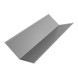 Kehlblech Weißaluminium RAL 9006, 0,50 mm Stahl, Hauptansicht