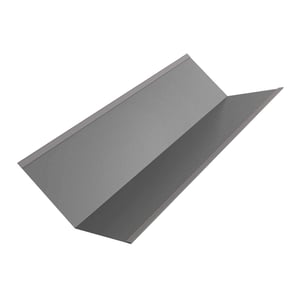 Kehlblech Graualuminium (RAL 9007) aus 0,50 mm Stahl mit 25 µm Polyesterbeschichtung, Hauptansicht