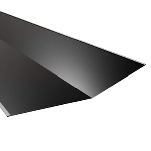 Kehlblech Tiefschwarz RAL 9005, 0,50 mm Stahl, Hauptansicht