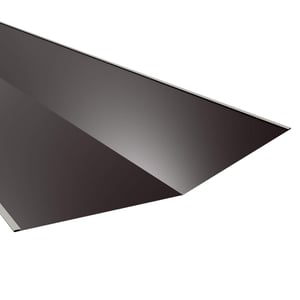 Kehlblech Stahl 0,75 mm schokoladenbraun mit 25 µm Polyesterbeschichtung, Hauptansicht