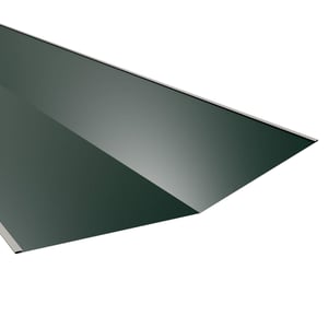 Kehlblech aus Stahl, Moosgrün RAL 6005, 0,50 mm Stärke, 60 µm Puramid Beschichtung