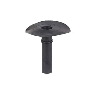 Klebe-Gully aus schwarzem EPDM von DACHPROTECT, freigestellt