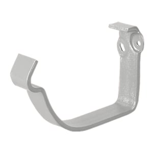 Konsolrinnenhalter aus weißaluminiumfarbenem Stahl, 50 µm Polyurethan beschichtet, Niagara