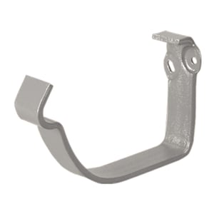 Konsolrinnenhalter aus Stahl in Graualuminium (RAL 9007) mit Polyurethan-Beschichtung, Hauptansicht