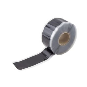Nahtband EPDM schwarz 0,75 mm Rolle mit abgerolltem Anfangsstueck