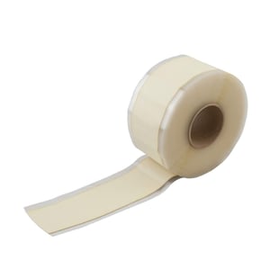 Nahtband EPDM weiß 0,75 mm von DACHPROTECT, Rolle mit abgerolltem Stück, schräg von oben