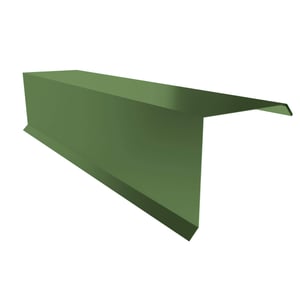 Ortgangwinkel Resedagrün RAL 6011 aus Stahl 0,50 mm mit 25 µm Polyesterbeschichtung