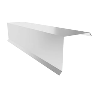 Ortgangwinkel Lichtgrau RAL 7035 aus Stahl 0,50 mm, Polyester 25 µm, Hauptansicht
