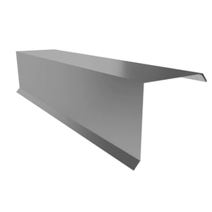 Ortgangwinkel aus Stahl in Graualuminium (RAL 9007), 0,50 mm stark, 25 µm Polyesterbeschichtung