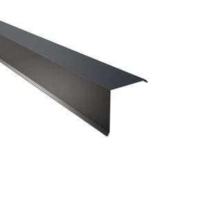 Ortgangwinkel Aluminium Anthrazitgrau RAL 7016, 0,70 mm Stärke, Hauptansicht