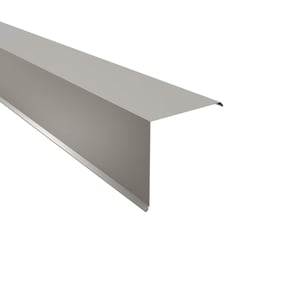 Ortgangwinkel Lichtgrau RAL 7035 aus 0,50 mm Stahl mit 25 µm Polyesterbeschichtung, Hauptansicht