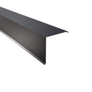 Ortgangwinkel Anthrazitgrau RAL 7016 aus Stahl 0,50 mm, 25 µm Polyester Beschichtung, Hauptansicht