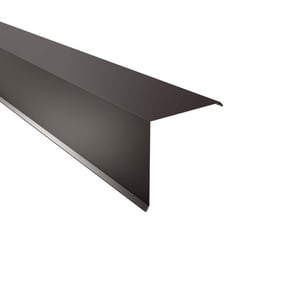 Ortgangwinkel aus schokoladenbraunem Stahl, 0,63 mm stark, 25 µm Polyesterbeschichtung, Hauptansicht