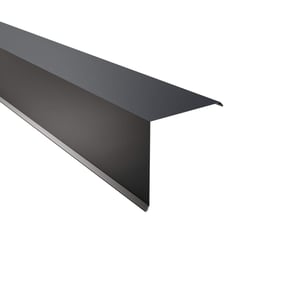 Ortgangwinkel aus anthrazitgrauem Stahl, 0,50 mm stark, mit 60 µm Puramid Beschichtung