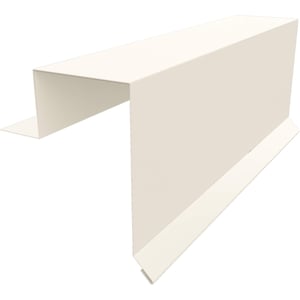 Ortgangwinkel Stehfalzprofil PD-510-S Reinweiß, 0,50 mm Stahl, Hauptansicht