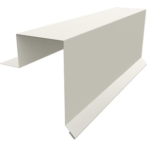 Ortgangwinkel Stehfalzprofil PD-510-S aus Stahl 0,50 mm Grauweiß RAL 9002, Hauptansicht