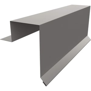 Ortgangwinkel Stehfalzprofil PD-510-S aus Stahl 0,50 mm in Graualuminium RAL 9007