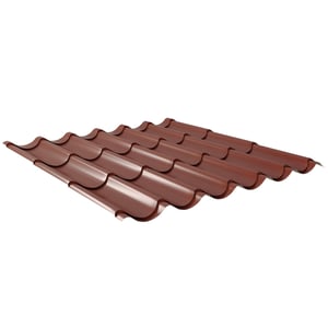 Pfannenblech Aluminium 0,70 mm Rotbraun RAL 8012 mit Polyesterbeschichtung, Hauptansicht