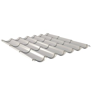 Pfannenblech 2/1060 Aluminium 0,70 mm Weißaluminium, Hauptansicht