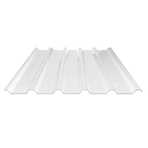 Polycarbonat Spundwandplatte 207/35, klar, 1,20 mm, Hauptansicht von oben