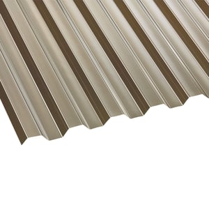 Polycarbonat Spundwandplatte | 76/18 | 0,80 mm | Bronze | 2,50 m