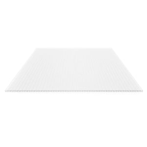 Polycarbonat Stegplatte | 16 mm | Breite 98 cm | Opal Weiß | X-Struktur | 4,50 m