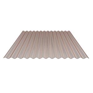 Polycarbonat Wellplatte | 76/18 | 2,80 mm | Bronze | Wabenstruktur | 3,00 m