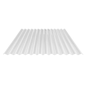 Polycarbonat Wellplatte 76/18, 2,80 mm klar, mit Wabenstruktur, Hauptansicht von oben