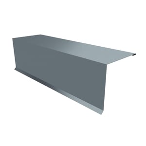 Pultabschluss aus Stahl, Fenstergrau (RAL 7040), 0,75 mm stark, 200 µm HPS Ultra® beschichtet, Hauptansicht