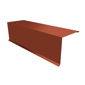 Pultabschluss Kupferbraun RAL 8004 aus Stahl 0,50 mm, 25 µm Polyester, Hauptansicht