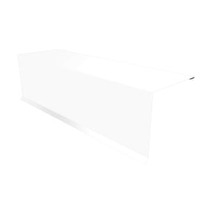 Pultabschluss Stahl Reinweiß RAL 9010, 0,75 mm, 25 µm Polyester, Hauptansicht