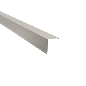 Pultabschluss aus Stahl, Reinweiß (RAL 9010), 0,50 mm Stärke, 25 µm Polyesterbeschichtung, Hauptansicht