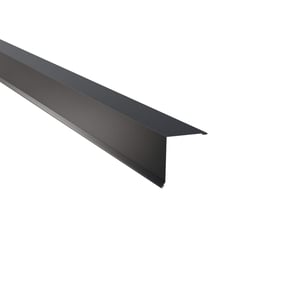 Pultabschluss Aluminium Anthrazitgrau RAL 7016, Hauptansicht schraeg von oben