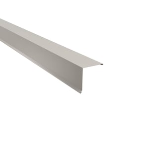 Pultabschluss aus Stahl, Reinweiß (RAL 9010), 0,50 mm Stärke, 25 µm Polyesterbeschichtung