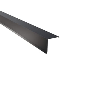 Pultabschluss aus anthrazitgrauem Stahl, 0,63 mm, mit 25 µm Polyesterbeschichtung
