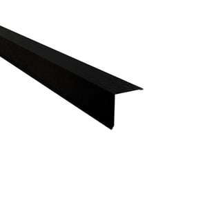 Pultabschluss Tiefschwarz RAL 9005 aus Stahl 0,50 mm mit 80 µm Shimoco Beschichtung, Hauptansicht