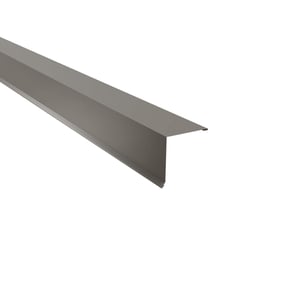 Pultabschluss aus Aluminium, 0,70 mm, in Graualuminium (RAL 9007), Hauptansicht schraeg von oben