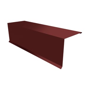 Pultabschluss Kupferbraun RAL 8004 aus 0,75 mm Stahl mit PURLAK Beschichtung, Hauptansicht