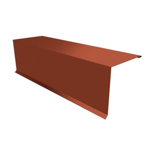 Pultabschluss Kupferbraun RAL 8004 aus Stahl 0,75 mm, 25 µm Polyesterbeschichtung, Hauptansicht