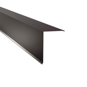 Pultabschluss aus schokoladenbraunem Stahl, 0,75 mm, 25 µm Polyesterbeschichtung, Hauptansicht