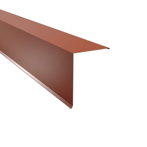 Pultabschluss Kupferbraun RAL 8004 aus Stahl 0,50 mm, Polyester 25 µm beschichtet, Hauptansicht