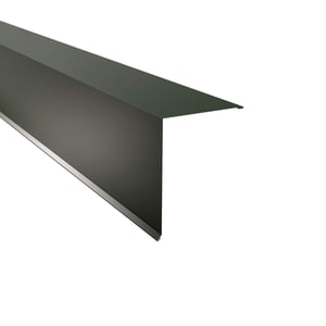 Pultabschluss aus Stahl, Chromoxidgrün RAL 6020, 0,63 mm stark, 25 µm Polyesterbeschichtung