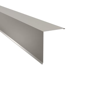 Pultabschluss aus Stahl, Grauweiß (RAL 9002), 0,63 mm stark, 25 µm Polyesterbeschichtung, Hauptansicht