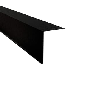 Pultabschluss aus tiefschwarzem Stahl, 0,50 mm, mit 85 Grad Winkel, Hauptansicht