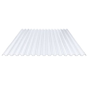PVC Spundwandplatte | 70/18 | 1,40 mm | Klarbläulich | 3,00 m
