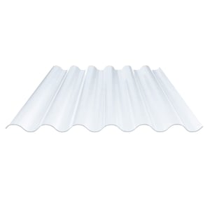 PVC Wellplatte 177/51, Profil 6, klar, 1,20 mm Stärke, Hauptansicht