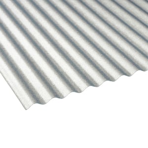 PVC Wellplatte 32/09, klar, 0,80 mm, mit feiner Struktur auf der Oberfläche, Hauptansicht schräg von oben
