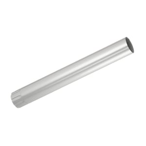 Regenfallrohr aus Stahl, Weißaluminium RAL 9006, mit Steckverbindung