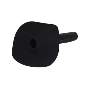 Regenwasserabfluss EPDM schwarz, 1,30 mm Stärke, mit flachem Flansch und rundem Ablaufstutzen