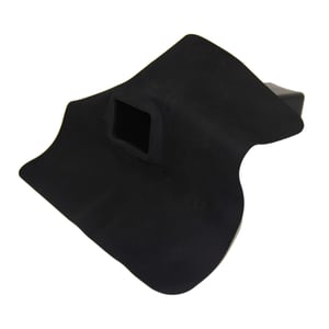 Regenwasserabfluss aus schwarzem EPDM, 1,30 mm Stärke, mit quadratischer Öffnung, Hauptansicht